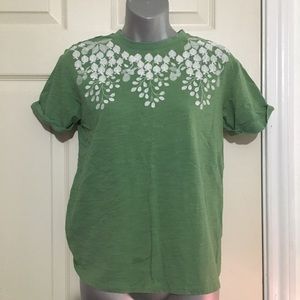 Boden Turn Up Cuff Cotton T-shirt